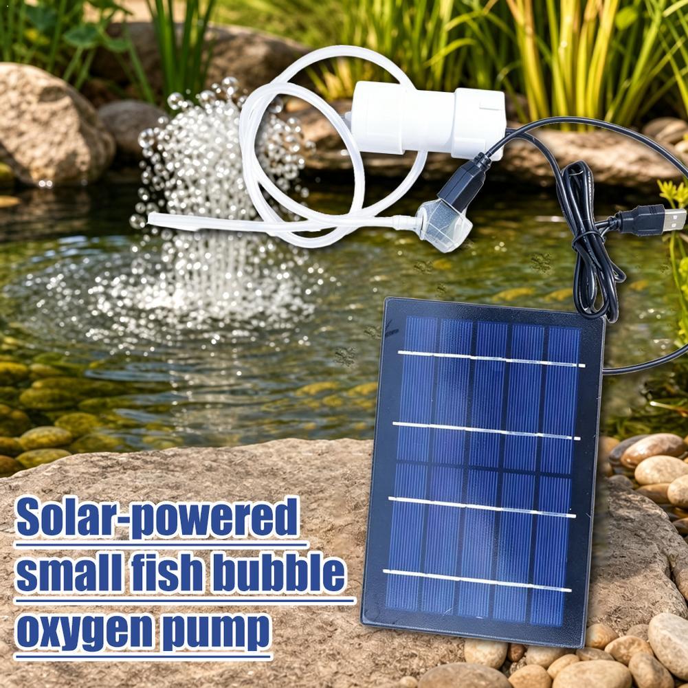 Fish Pond Aerator - Bomba de Ar Solar para Aquário,